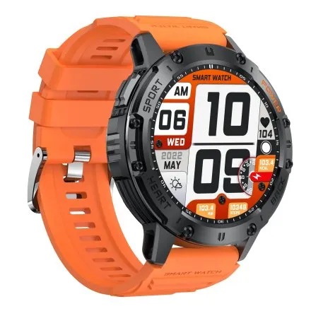 GRAVITY GT22-3 czarny smartwatch męski do rozmów z latarką