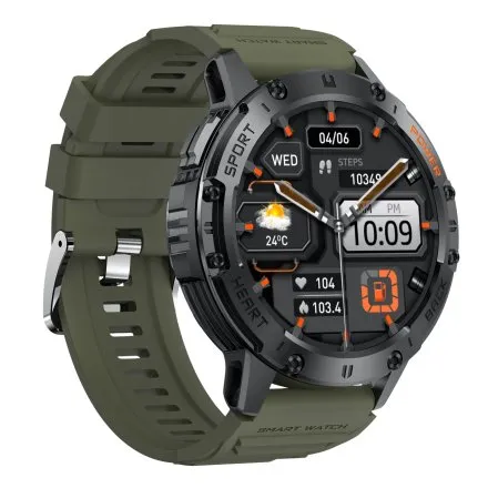 GRAVITY GT22-5 czarny smartwatch męski do rozmów z latarką