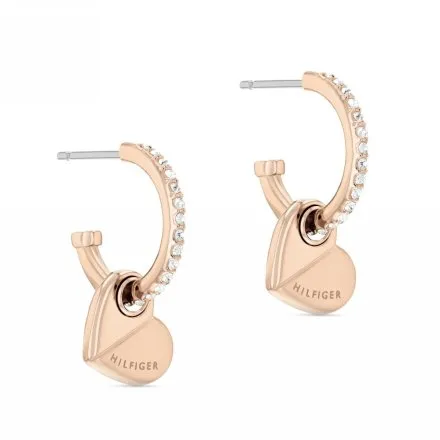 Tommy Hilfiger kolczyki damskie różowozłote 2780883