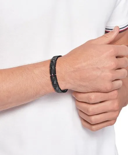 Tommy Hilfiger bransoletka męska czarna 2790568