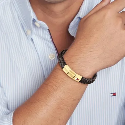 Tommy Hilfiger bransoletka męska brązowa 2790671