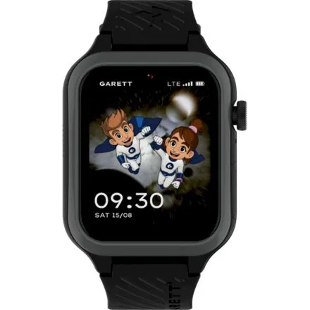 Smartwatch Garett Kids Essa 2 AI 4G czarny z aplikacjami edukacyjnymi