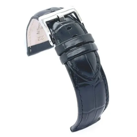 Pasek DILOY Superior 368.24.01 Skórzany Czarny 24 mm - GRATIS dwa teleskopy i narzędzie