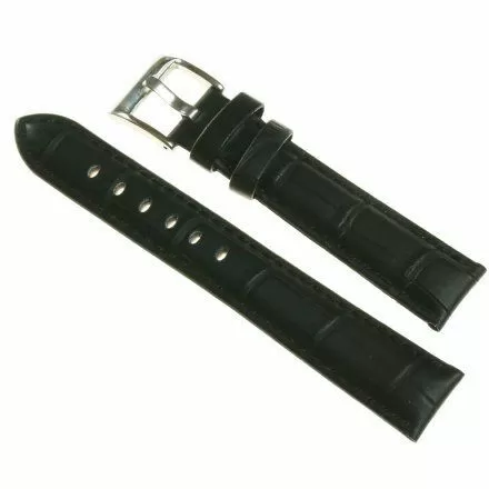 Pasek DILOY Superior 368.24.01 Skórzany Czarny 24 mm - GRATIS dwa teleskopy i narzędzie