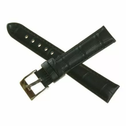 Pasek DILOY Superior 368.24.01 Skórzany Czarny 24 mm - GRATIS dwa teleskopy i narzędzie