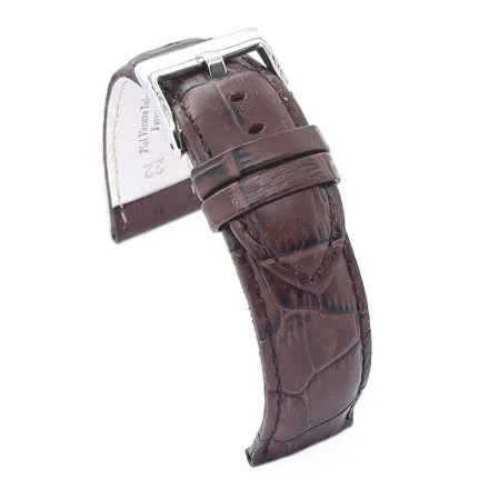 Pasek DILOY Superior 368.24.02 Skórzany Brązowy 24 mm - GRATIS dwa teleskopy i narzędzie