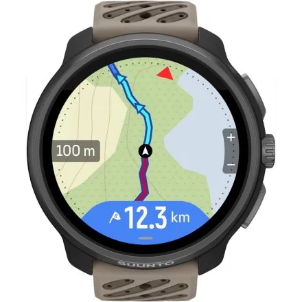 SUUNTO Race 2 titanium trail SS051203000 czarny z brązowym paskiem tytanowy zegarek do biegania i treningów