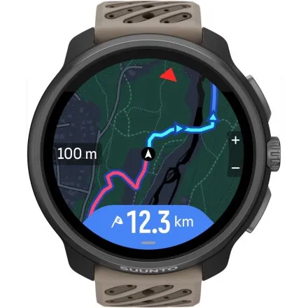 SUUNTO Race 2 titanium trail SS051203000 czarny z brązowym paskiem tytanowy zegarek do biegania i treningów