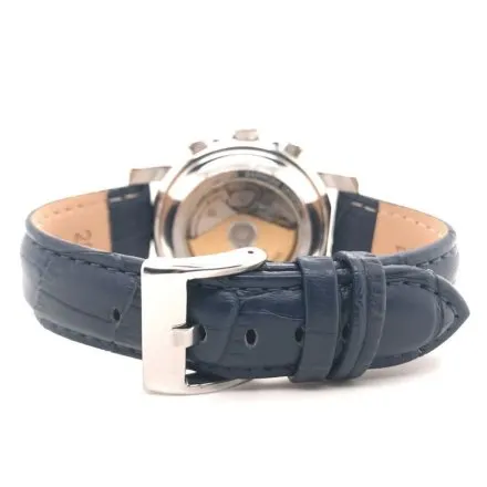 Pasek DILOY Superior 368.26.05 Skórzany Granatowy 26 mm - GRATIS dwa teleskopy i narzędzie