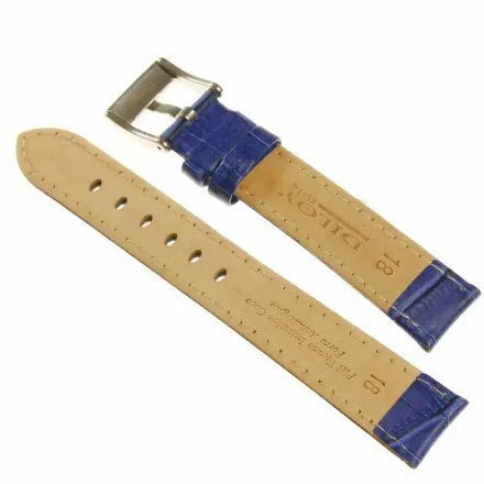 Pasek DILOY Superior 368.24.05 Skórzany Granatowy 24 mm - GRATIS dwa teleskopy i narzędzie