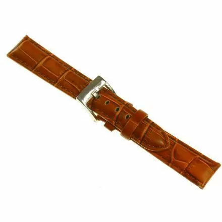 Pasek DILOY Superior 368.24.03 Skórzany Brązowy 24 mm - GRATIS dwa teleskopy i narzędzie