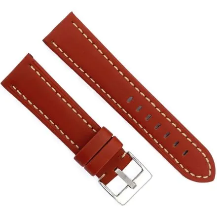 Brązowy pasek 20 mm skórzany DILOY 377.20.08 + GRATIS dwa teleskopy i narzędzie