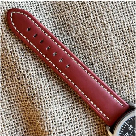 Brązowy pasek 20 mm skórzany DILOY 377.20.08 + GRATIS dwa teleskopy i narzędzie