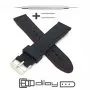 Czarny pasek 22 mm kauczukowy DILOY BR22.22.53 + GRATIS dwa teleskopy i narzędzie
