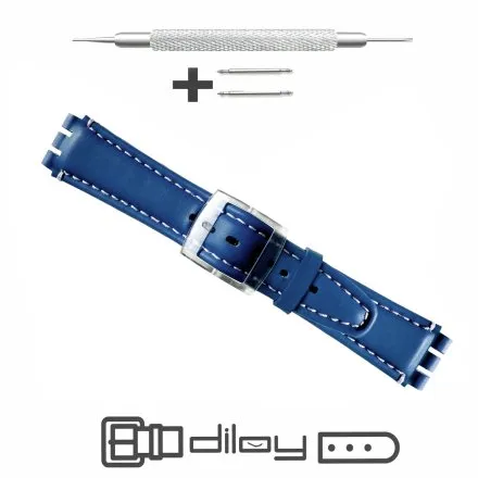 Wycinany pasek 19 mm skórzany DILOY IRON.05 + GRATIS dwa teleskopy i narzędzie