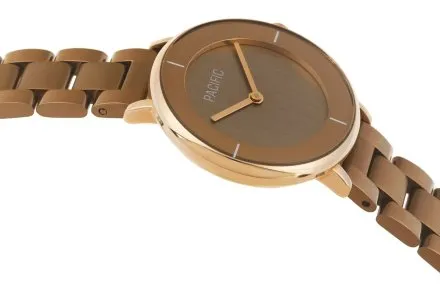 Brązowy damski zegarek z bransoletą PACIFIC X6099-03