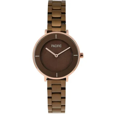 Brązowy damski zegarek z bransoletą PACIFIC X6099-03