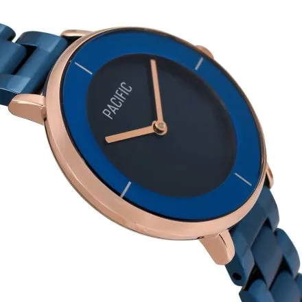 Niebieski damski zegarek z bransoletą PACIFIC X6099-04