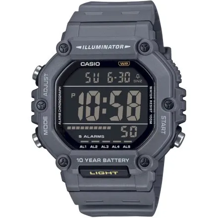 Czarny zegarek Casio Sport z wyświetlaczem AE-1600H-8BVEF
