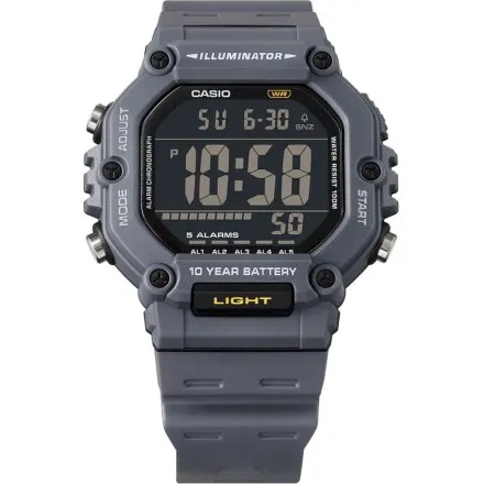 Czarny zegarek Casio Sport z wyświetlaczem AE-1600H-8BVEF