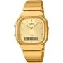 Casio Vintage złoty zegarek w stylu retro z bransoletką AQ-240EG-9AEF