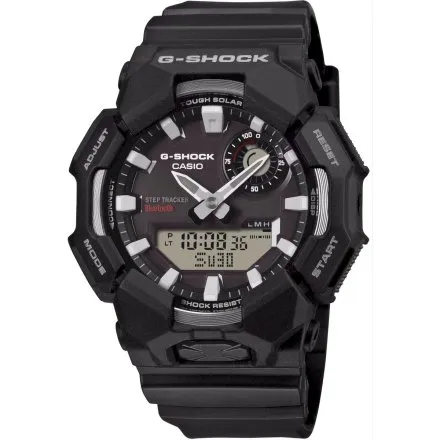 Czarny zegarek Casio G-SHOCK GA-B010-1AER Bluetooth Krokomierz