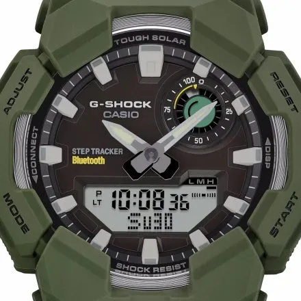 Zielony zegarek Casio G-SHOCK GA-B010-3AER Bluetooth Krokomierz