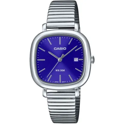 Srebrny zegarek damski Casio Classic kwadratowy retro LTP-B166D-2AVEF