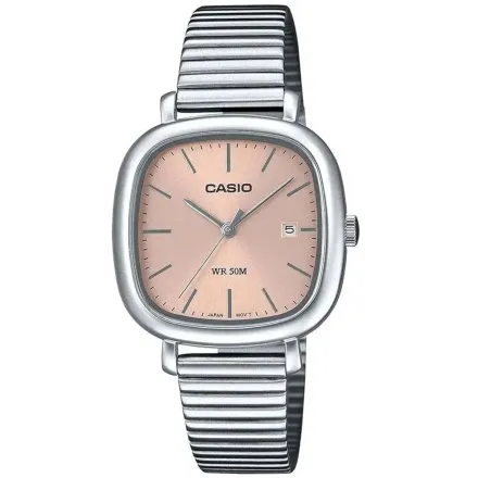 Srebrny zegarek damski Casio Classic kwadratowy retro LTP-B166D-2AVEF