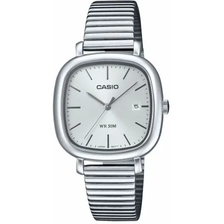 Srebrny zegarek damski Casio Classic kwadratowy retro LTP-B166D-7AVEF