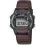Casio W-220HF-3AVEF zegarek sportowy z paskiem parcianym brązowo-zielony