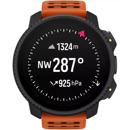 SUUNTO VERTICAL 2 CANYON SS051206000 czarny zegarek outdoorowy z pomarańczowym paskiem