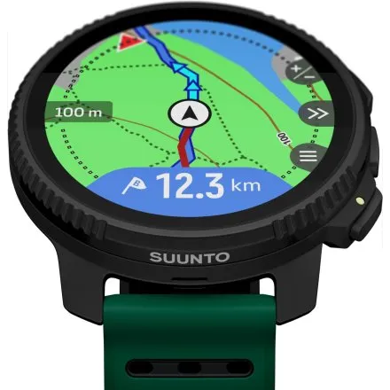 SUUNTO VERTICAL 2 PINE GREEN SS051207000 czarny zegarek outdoorowy z zielonym paskiem