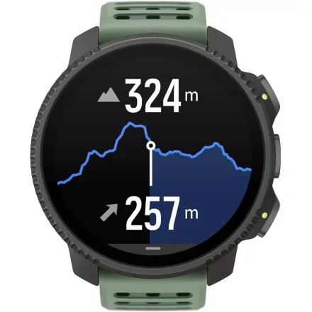 SUUNTO VERTICAL 2 TITANIUM SAGE SS051209000 czarny zegarek tytanowy outdoorowy z zielonym paskiem