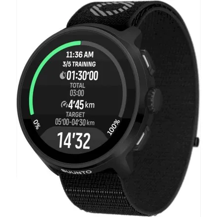 SUUNTO Run All Black czarny zegarek do biegania SS051109000