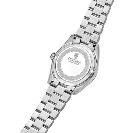 Festina Swiss Made 20084-A Zegarek męski srebrny ze szkłem szafirowym