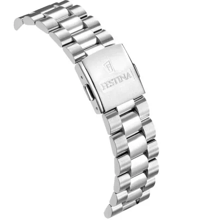 Festina Swiss Made 20084-A Zegarek męski srebrny ze szkłem szafirowym