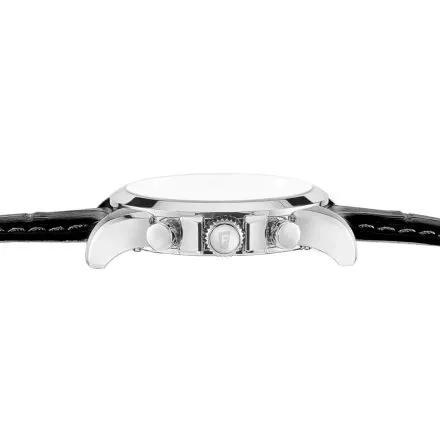 Festina Swiss Made 20094-1 zegarek męski na pasku srebrny retro chrono