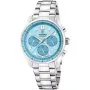 Festina Boyfriend Chrono 20093-2 zegarek srebrny na bransolecie błękitny