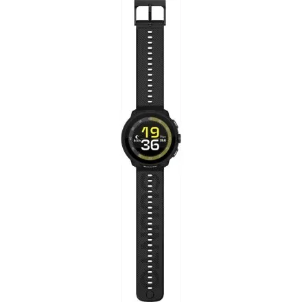 SUUNTO Run All Black czarny zegarek do biegania z silikonowym paskiem SS051272000