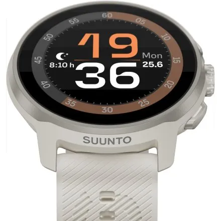 SUUNTO Run Frost Gray szary zegarek do biegania z silikonowym paskiem SS051273000