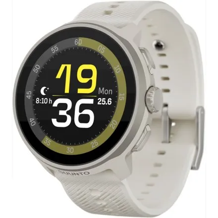 SUUNTO Run Frost Gray szary zegarek do biegania z silikonowym paskiem SS051273000