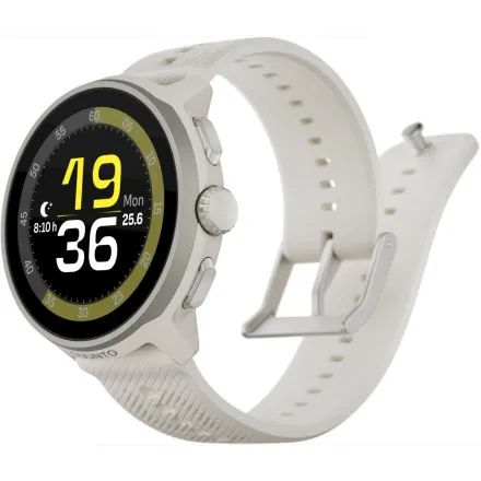 SUUNTO Run Frost Gray szary zegarek do biegania z silikonowym paskiem SS051273000