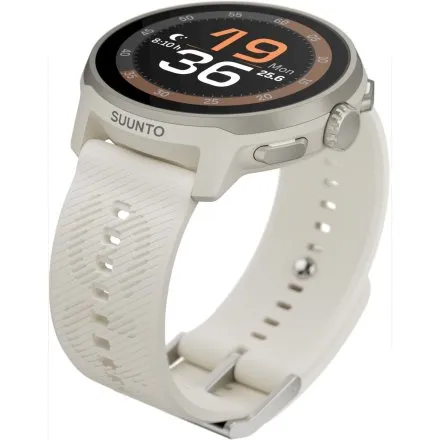 SUUNTO Run Frost Gray szary zegarek do biegania z silikonowym paskiem SS051273000