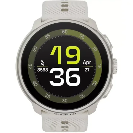 SUUNTO Run Frost Gray szary zegarek do biegania z silikonowym paskiem SS051273000