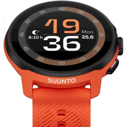 SUUNTO Run Coral Orange pomarańczowy zegarek do biegania z silikonowym paskiem SS051275000