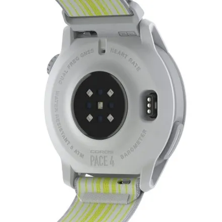 COROS Pace 4 Biały nylonowy ultralekki smartwatch sportowy AMOLED GPS WPACE4.N-WHT