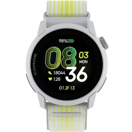 COROS Pace 4 Biały nylonowy ultralekki smartwatch sportowy AMOLED GPS WPACE4.N-WHT