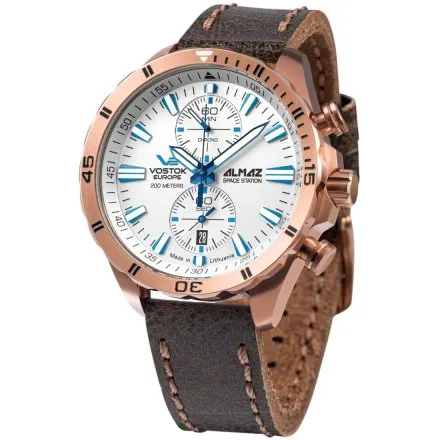 Zegarek Męski 6S11-320B676 Brązowy Vostok Europe Almaz Space Station 320B676