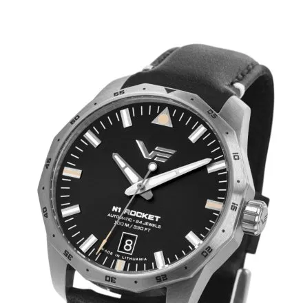 Vostok Europe N1 Rocket Compact NH35A-125A747 zegarek automatyczny męski czarny